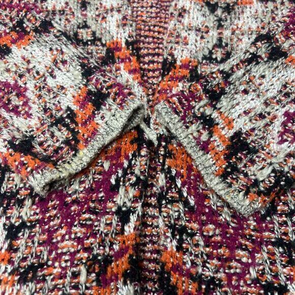 J JILL Open‎ Aztec Chunky Long Cardigan Size 1X - Picture 3 of 9